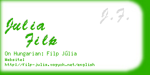 julia filp business card